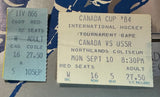 Canada Cup Program 1984 w/ Tickets! Amazing Piece of History