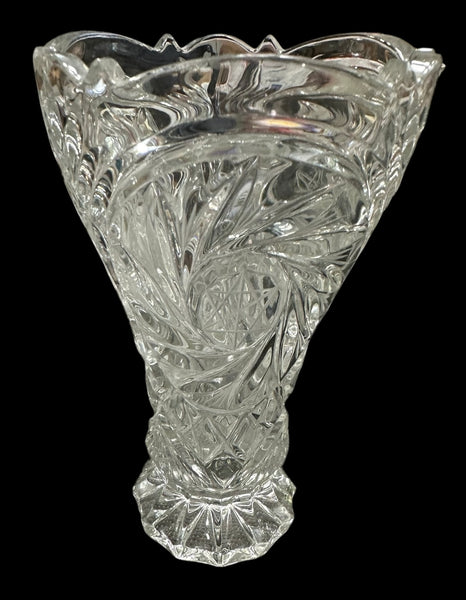 Crystal Vase Star of David Design