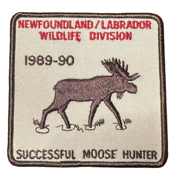 Successful Moose Hunters Patch 1989-90