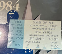 Canada Cup Program 1984 w/ Tickets! Amazing Piece of History