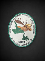 Newfoundland Moose Badge 2001