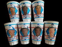 Full Set of 7, 1988 Toronto Blue Jays Collectible Cups - Free Shipping!