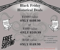 Black Friday Huge Historical Investment!!!