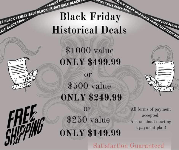 Black Friday Historical Investment!!!