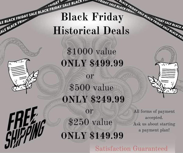 Black Friday Large Historical Investment!!!