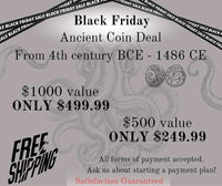 Black Friday Super Ancient Coin Deal