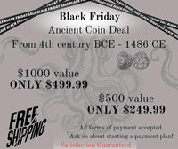 Black Friday Ancient Coin Deal