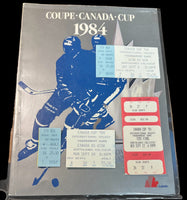 Canada Cup Program 1984 w/ Tickets! Amazing Piece of History