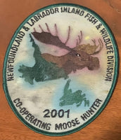 Moose Hunting Badge Newfoundland 2001