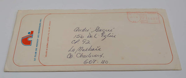 1976 Les Nordiques Letter with List of Players on the Team, List and Prices of Merchandise.